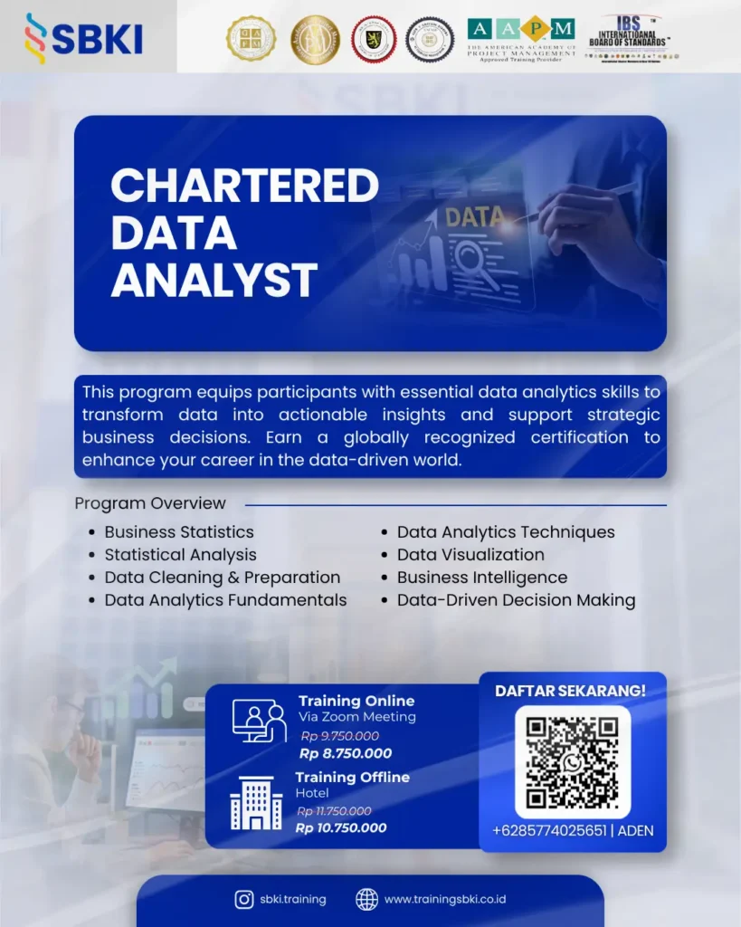 Sertifikasi CDA Chartered Data Analyst