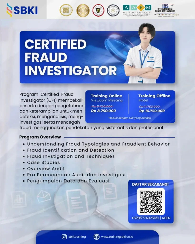 Sertifikasi CFI Certified Fraud Investigator