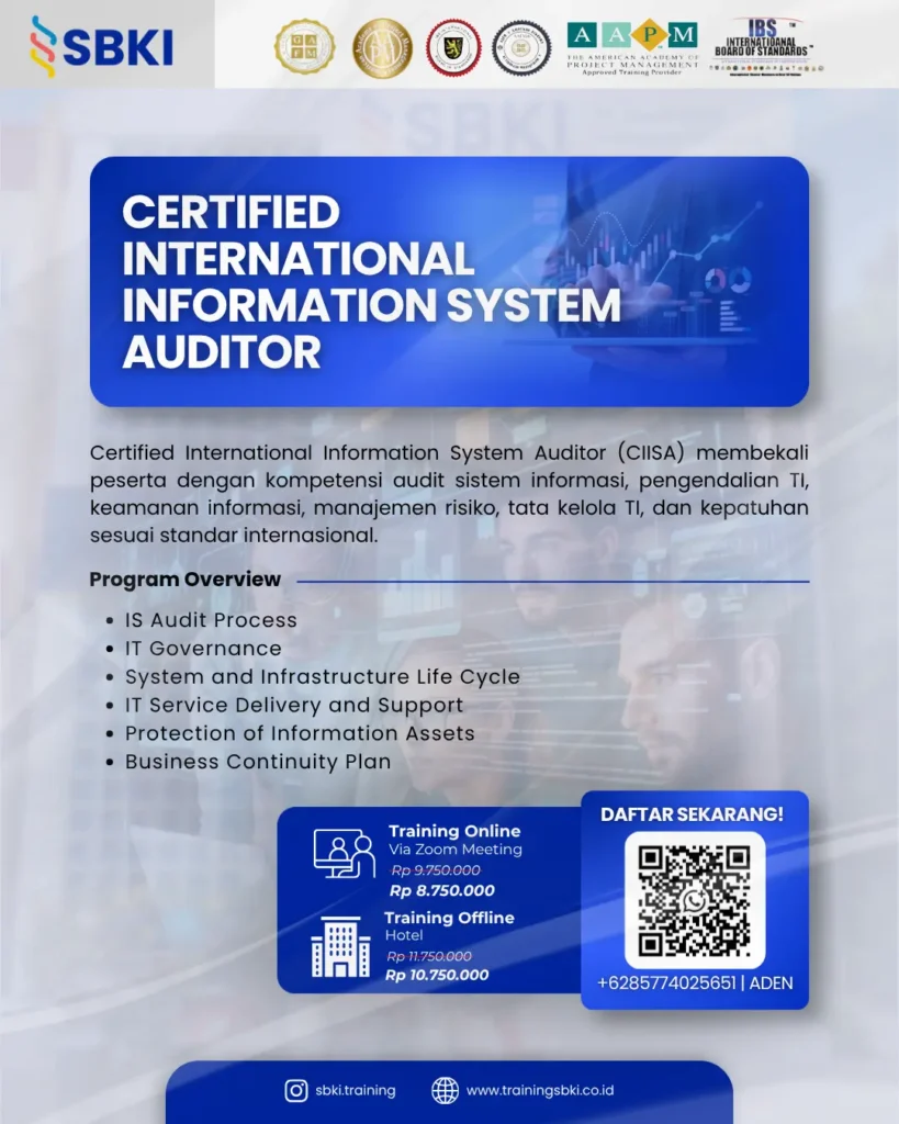 Sertifikasi CIISA Certified International Information System Auditor