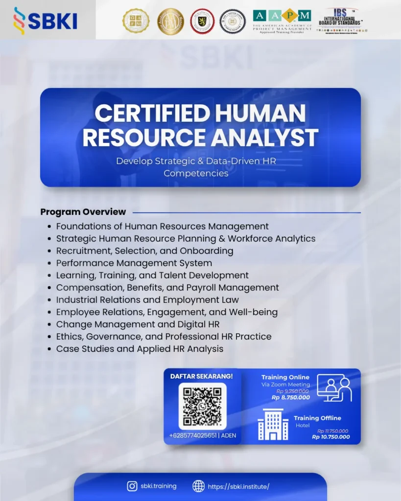 Sertifikasi CHRA Certified Human Resources Analyst